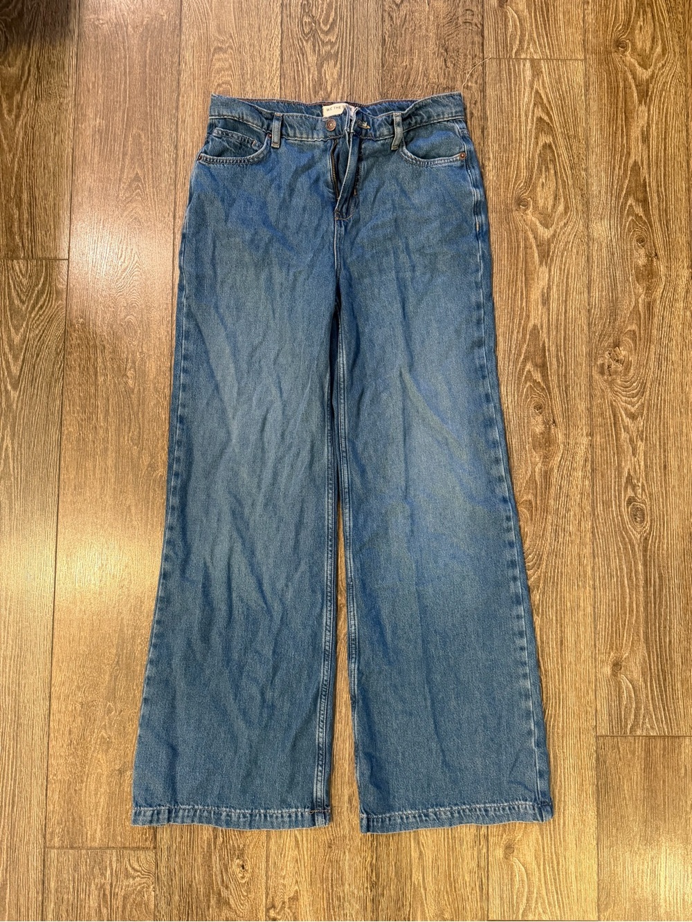 We The Free Wide-Leg Jeans in Medium Blue Wide Leg